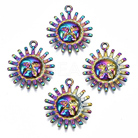 Rainbow Color Alloy Pendants PALLOY-S180-033-RS-1