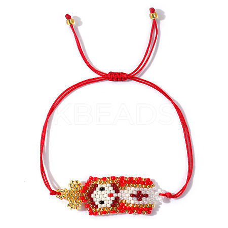 Handmade Glass Seed Bead Link Bracelets CJ0135-1-1