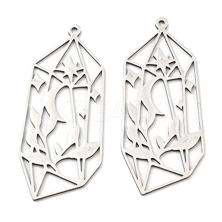 Non-Tarnish 201 Stainless Steel Pendants LS-STAS-M318-27P-1