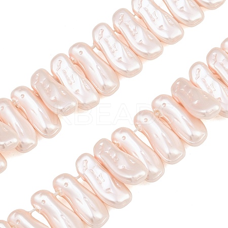Electroplated Glass Pearl Beads Strands GL-CBA64F3-01D-1