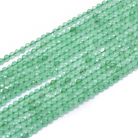 Natural Green Agate Beads Strands X-G-G792-41-1
