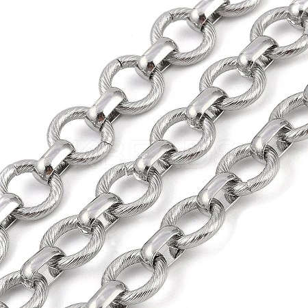 Non-Tarnish 304 Stainless Steel Link Chains CHS-A013-04P-02-1