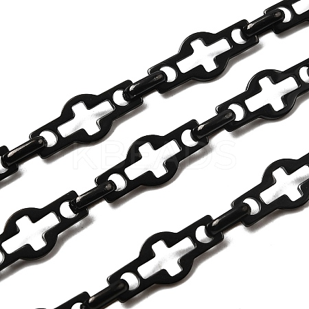 304 Stainless Steel Hollow Cross Link Chains CHS-S012-14B-1