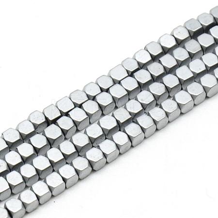 Electroplate Non-magnetic Synthetic Hematite Beads Strands G-Q486-60E-1