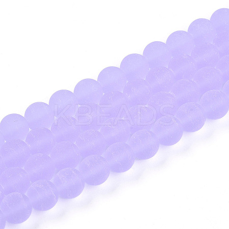 Transparent Glass Beads Strands GLAA-T032-T10mm-MD01-1