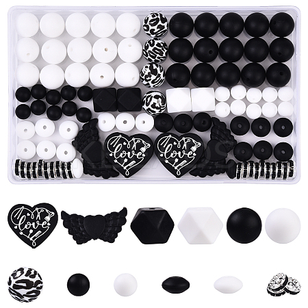 Heart Theme Bead Kits DIY-YW0017-46-1