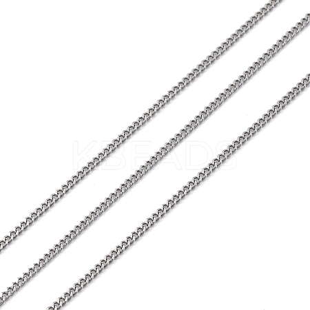304 Stainless Steel Curb Chains CHS-M009-11P-03-1