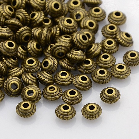 Tibetan Style Alloy Spacer Beads K0NJX071-1