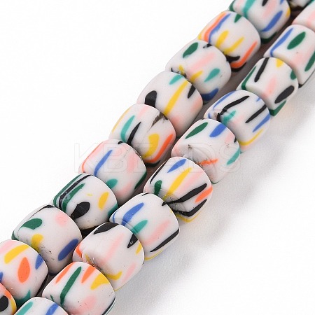 Handmade Polyester Clay Beads Strand X-CLAY-P001-01A-1