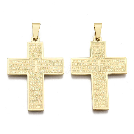 201 Stainless Steel Big Pendants X-STAS-R115-16G-1