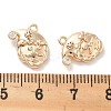 Brass Micro Pave Cubic Zirconia Pendants KK-M102-11G-3