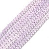 Transparent Gradient Color Glass Beads Strands X1-GLAA-H021-01B-26-2