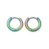 202 Stainless Steel Huggie Hoop Earrings EJEW-F111A-14mm-RC-4