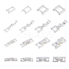 20Pcs 4 Styles Eco-Friendly Brass Watch Band Clasps KK-FH0007-26-1