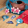 24Pcs 4 Style Acrylic Pendants KY-LS0001-08-6