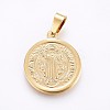 PVD Vacuum Plating 304 Stainless Steel Pendants STAS-H458-36G-B-1