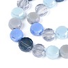 Electroplate Glass Beads Strands X-EGLA-N022-03A-A04-3