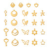 24Pcs 12 Style Stainless Steel Charms STAS-FW0001-30-2
