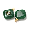 Dyed Natural Malaysia Jade Pendants GG-CBAA798-03G-04-3