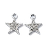 Alloy Rhinestone Pendants RB-P037-01P-03-1