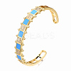 Brass Micro Pave Clear Cubic Zirconia Cuff Bangles BJEW-N302-006B-NF-3