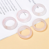 Natural Rose Quartz Plain Band Finger Rings RJEW-H230-13F-02-1
