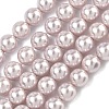 Electroplated Shell Pearl Beads Strands X-BSHE-G041-6mm-06-1