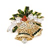Rhinestone Alloy Brooches JEWB-M047-02G-01-1