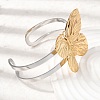 Two-Tone 304 Stainless Steel Cuff Bangles for Women BJEW-Z170-01GP-03-2
