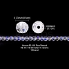 Electroplate Transparent Glass Beads Strands EGLA-YW0001-65A-3