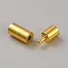 Brass Bayonet Clasps FIND-WH0162-25G-02-2