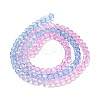 Transparent Painted Glass Beads Strands X-DGLA-A034-T3mm-A08-5