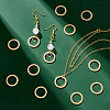 50Pcs Tibetan Style Brass Link Rings KK-PH0004-06-3