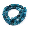Dyed Natural White Jade Beads Strands G-S364-083A-01-3