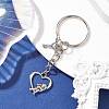 Valentine's Day Heart Alloy Pendant Keychain KEYC-JKC00625-4