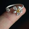 Brass Micro Pave Cubic Zirconia Cuff Open Rings for Women WGCAA1F-01-4