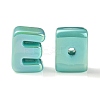 UV Plating Rainbow Iridescent Acrylic Beads OACR-C012-01G-1-3