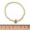 Christmas Brass Micro Pave Cubic Zirconia Link Bracelets BJEW-K289-01B-G-5
