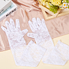 Polyester Long Lace Gloves AJEW-WH20011-94B-3