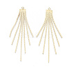 Brass Chain Tassel Big Pendants X1-KK-N231-110G-NF-2