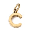 304 Stainless Steel Charms SA-CBABF3F-01G-C-1