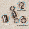 270Pcs 8 Style Brass Fishing Rolling Bearing Connector FIND-FH0002-80-2