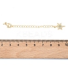 Brass Micro Pave Clear Cubic Zirconia Curb Chain Extender KK-G556-07G-3