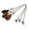 Natural Tiger Eye Dowsing Pendulum Big Pendants G-H286-03P-09-1