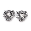 Rack Plating Alloy Glass Pendants LS-FIND-I037-37A-2