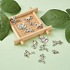  Tibetan Style Alloy Frog Shape Pendants & Rhinestone Settings TIBEP-TA0002-34AS-RS-22