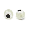 Luminous & Printed Opaque Acrylic Beads LACR-G050-01-6