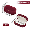 1Pc Rectangle Velvet Couple Rings Box CON-BBC0001-20A-2