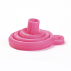Portable Foldable Silicone Funnel Hopper AJEW-WH0104-40C-3