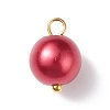 Glass Pearl Pendants PALLOY-JF01880-05-2